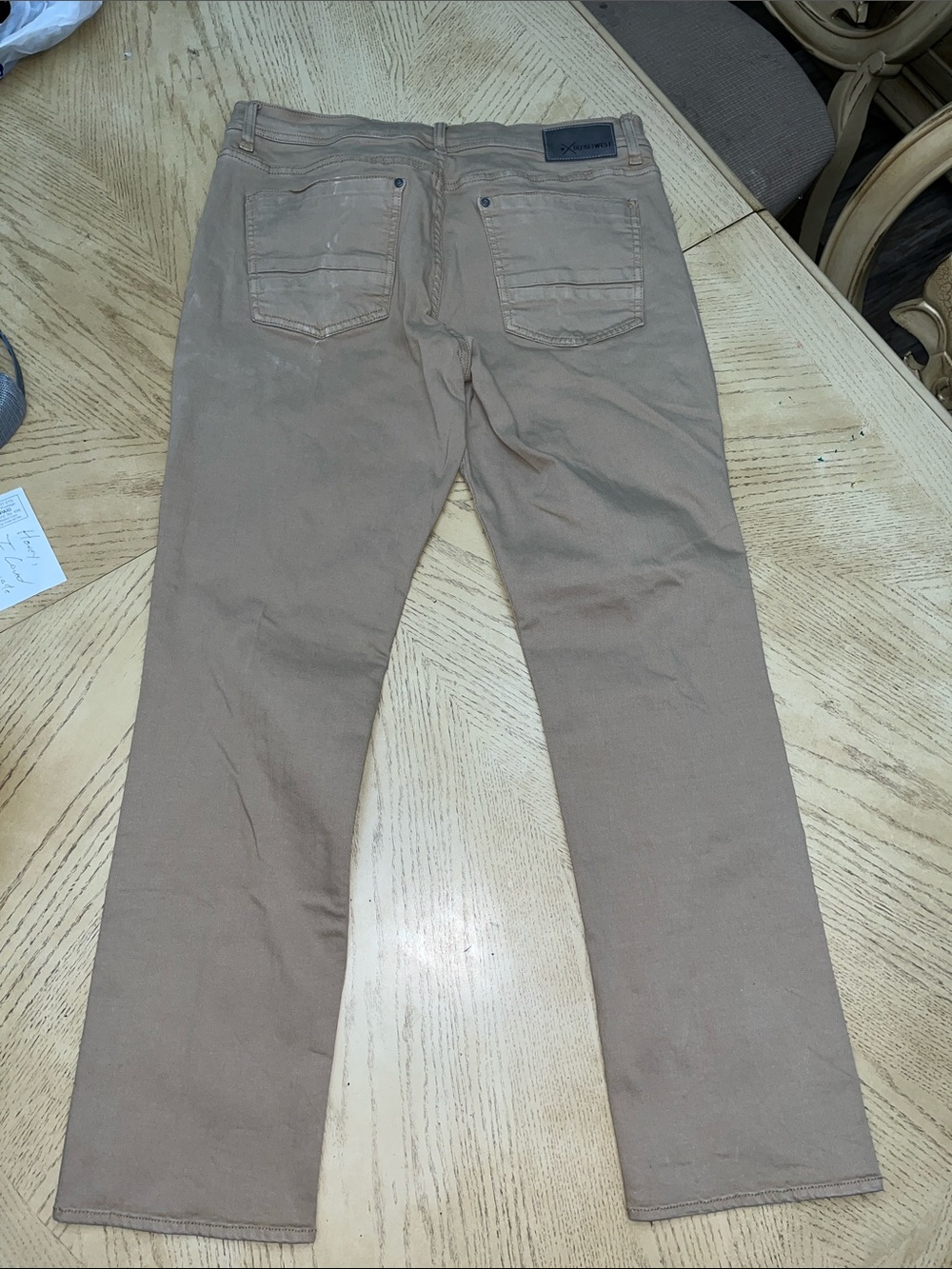 Departwest Men’s Slim Straight Jeans in Tan - Seeker